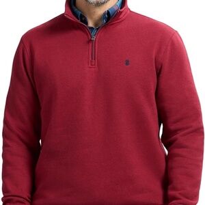 IZOD Men's Advantage Performance Quarter Zip Fleece Pullover Sweatshirt